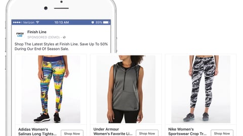 Finish Line Facebook Ad Campaign
